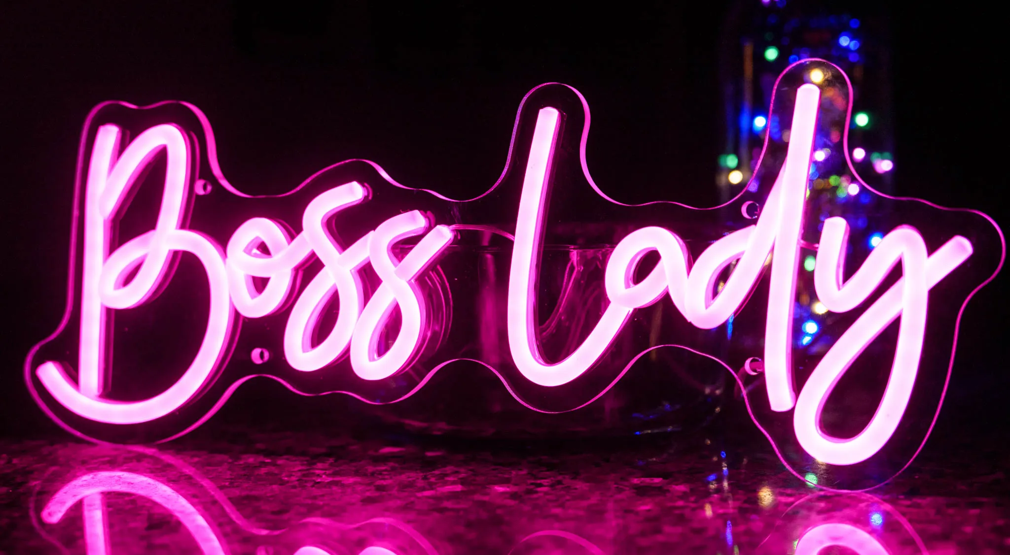 Boss Lady neon sign