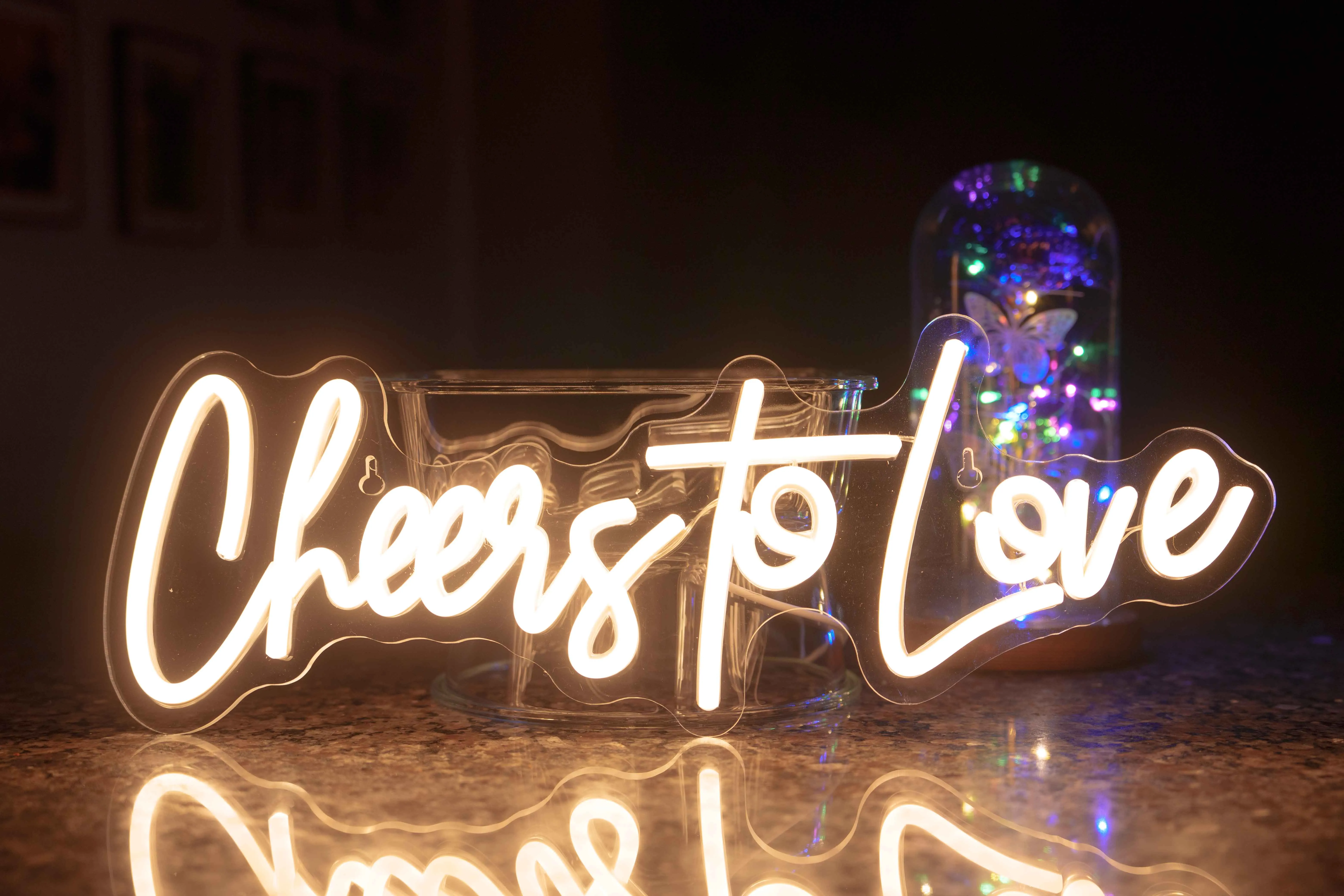 Cheers to Love neon sign