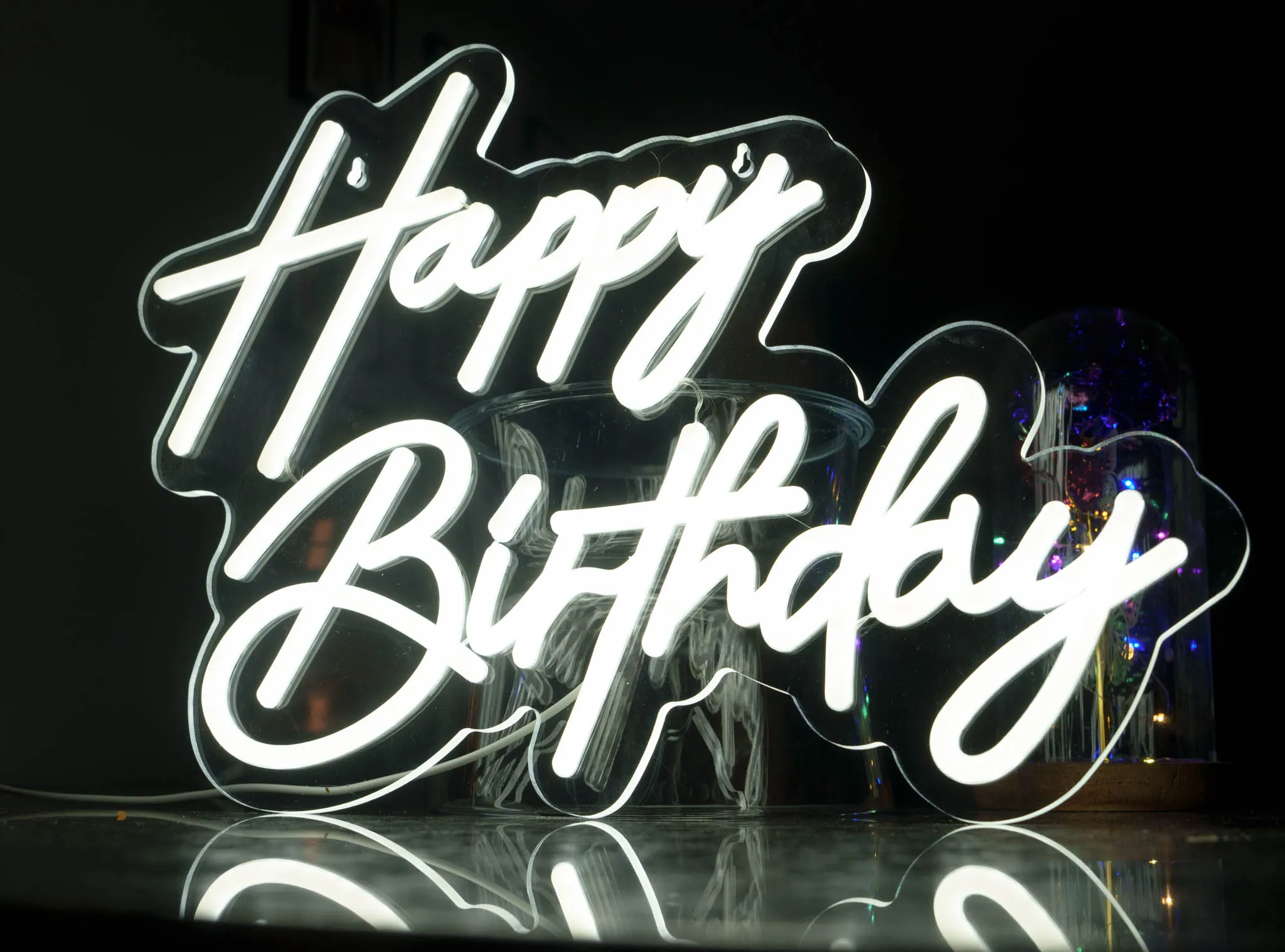 Happy Birthday neon sign