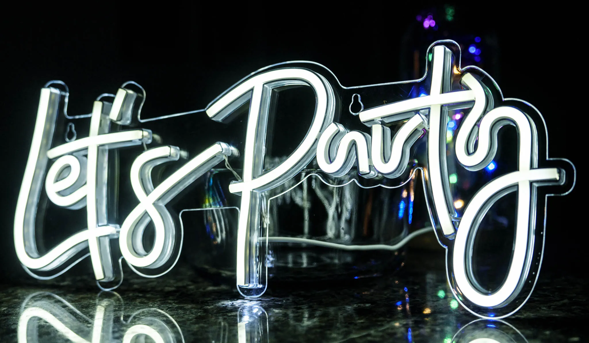 Let's Party neon sign
